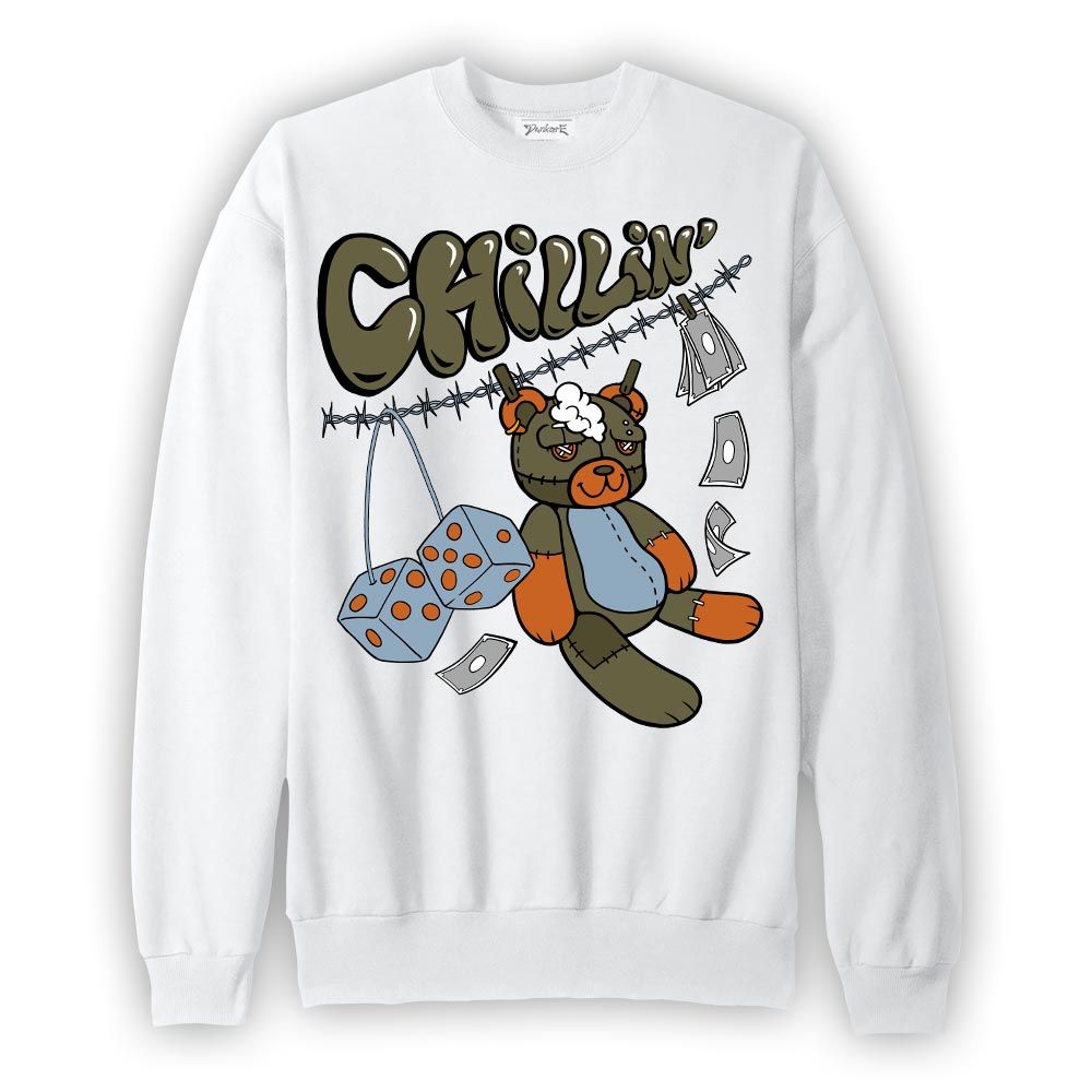 Sweatshirt To match Olive 5s Sweatshirt - Chillin Hugz Graphic