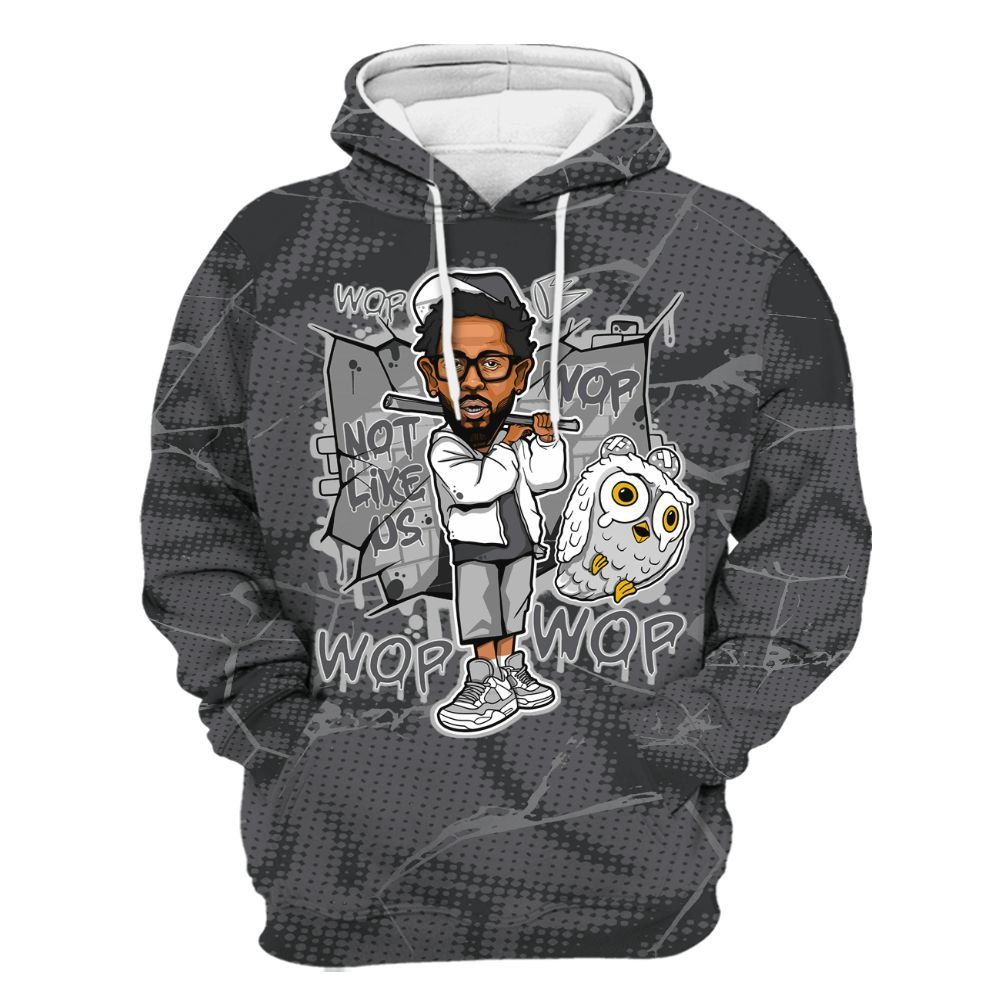 Hoodie To Match White Thunder 4s - None Like ComptonCity Graphic Crack All Over Print