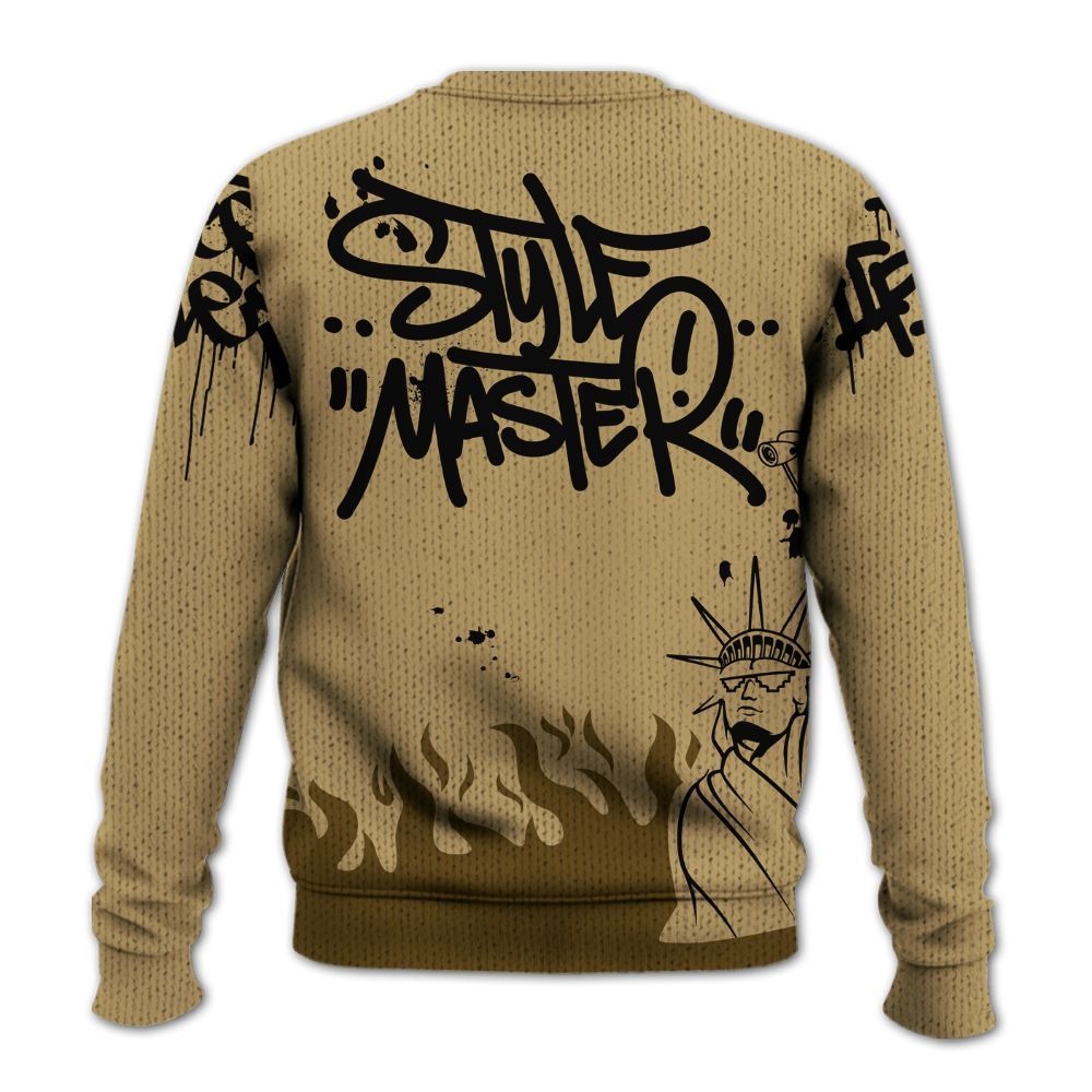 Knitted Sweater To Match Black LD 1000 - Graphic Fck Around Find Out