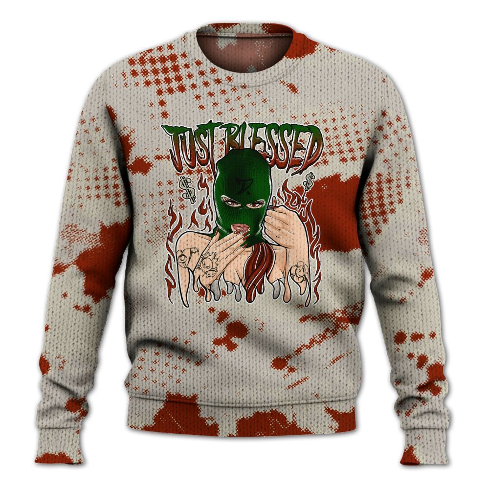 Knitted Sweater To Match El Grito 5s - Blessed!! Smoke Dot