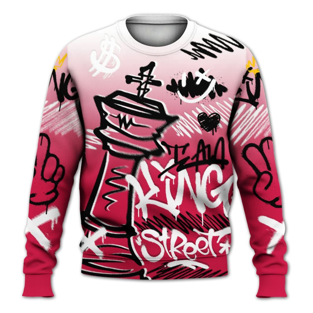 Sweatshirt To Match Black Toe 14s - Street King Chess Streetwear All Over Print