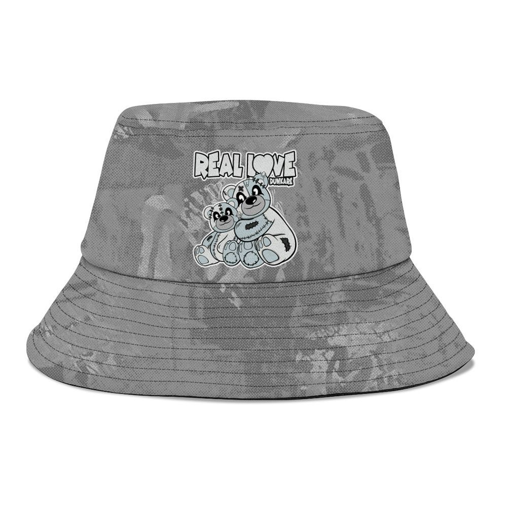 Bucket Hat To Match Black Wolf Grey 12s - Sincere Fondness Bear Graphic