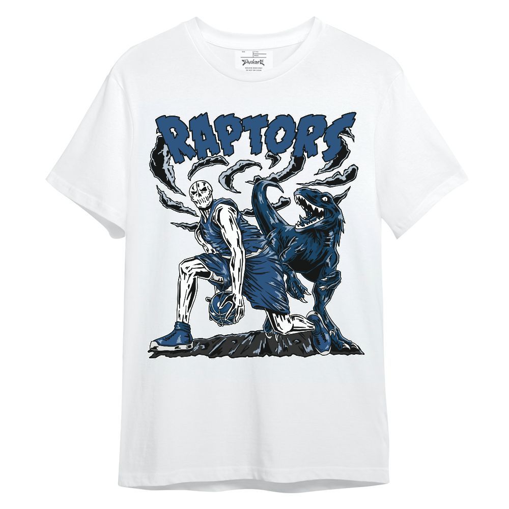 Shirt To Match High OG Midnight Navy 1s - Raptors Skeleton Unisex Shirt