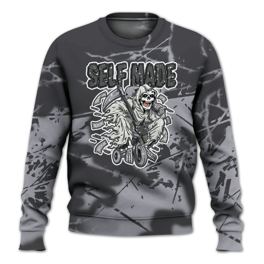 Sweatshirt To Match Fear 4s - Self Make Skeleton Profound All Over Print