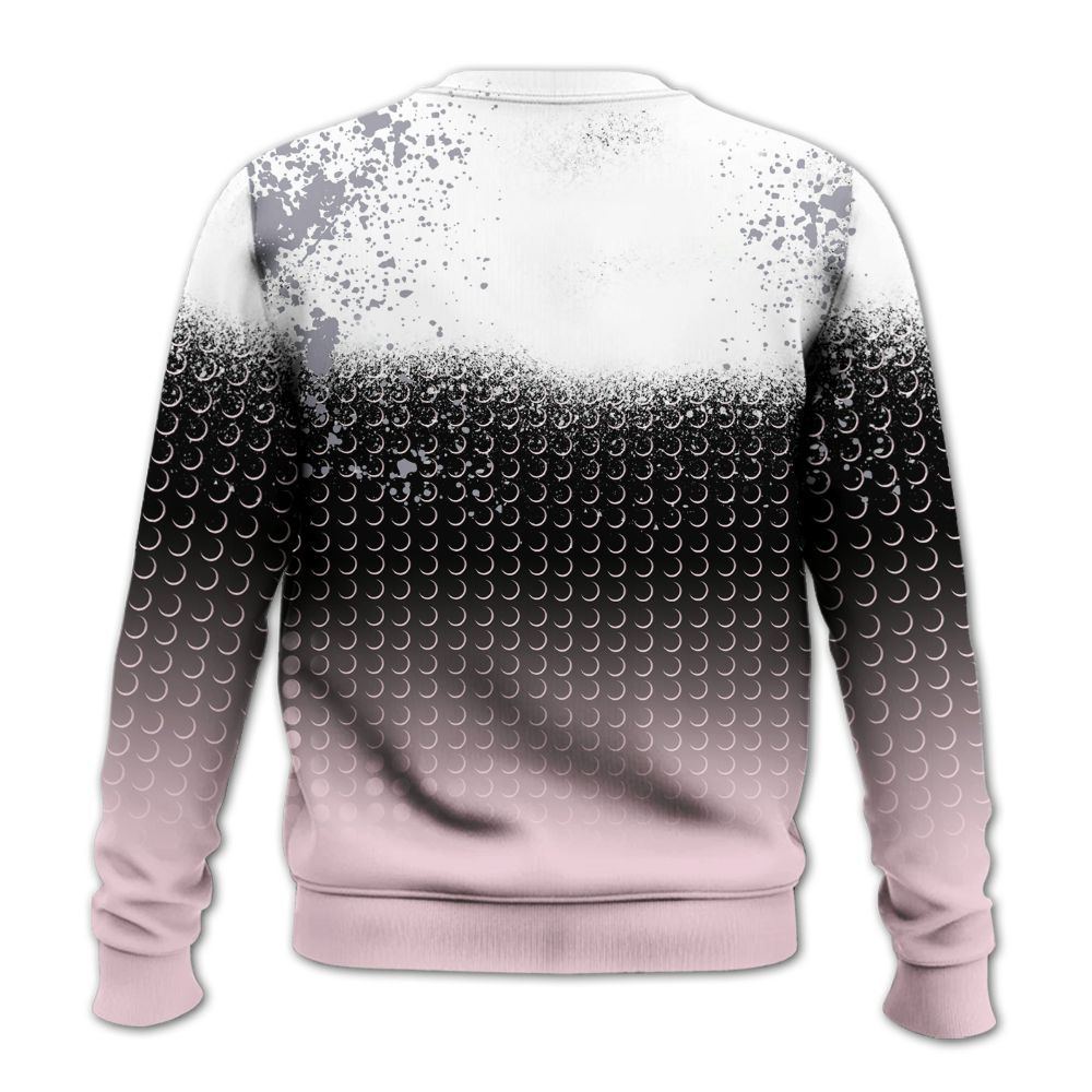 Sweatshirt To Match Retro Easter 5s - Halftone Time Is Money All Over Print