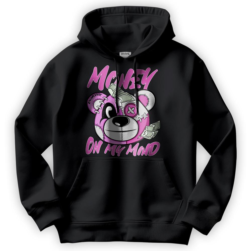 Sweatshirt To Match Hyper Violet 4s Hoodie - Money On My Mind Bear Hoodie Unisex 2904 NCMD