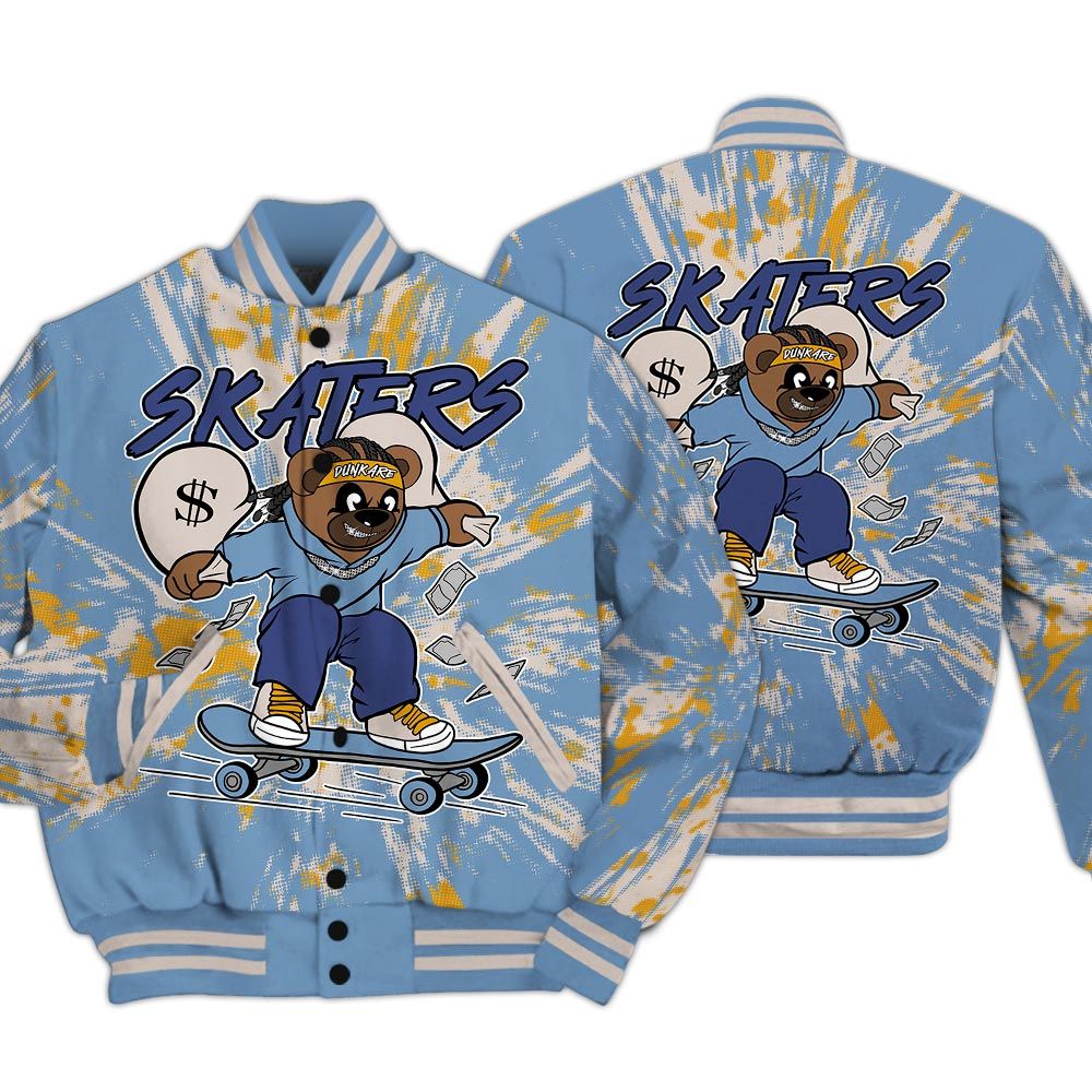 Varsity Jacket To Match High OG First In Flight 1s - Skaters Bear Luxury Varsity Jacket Unisex