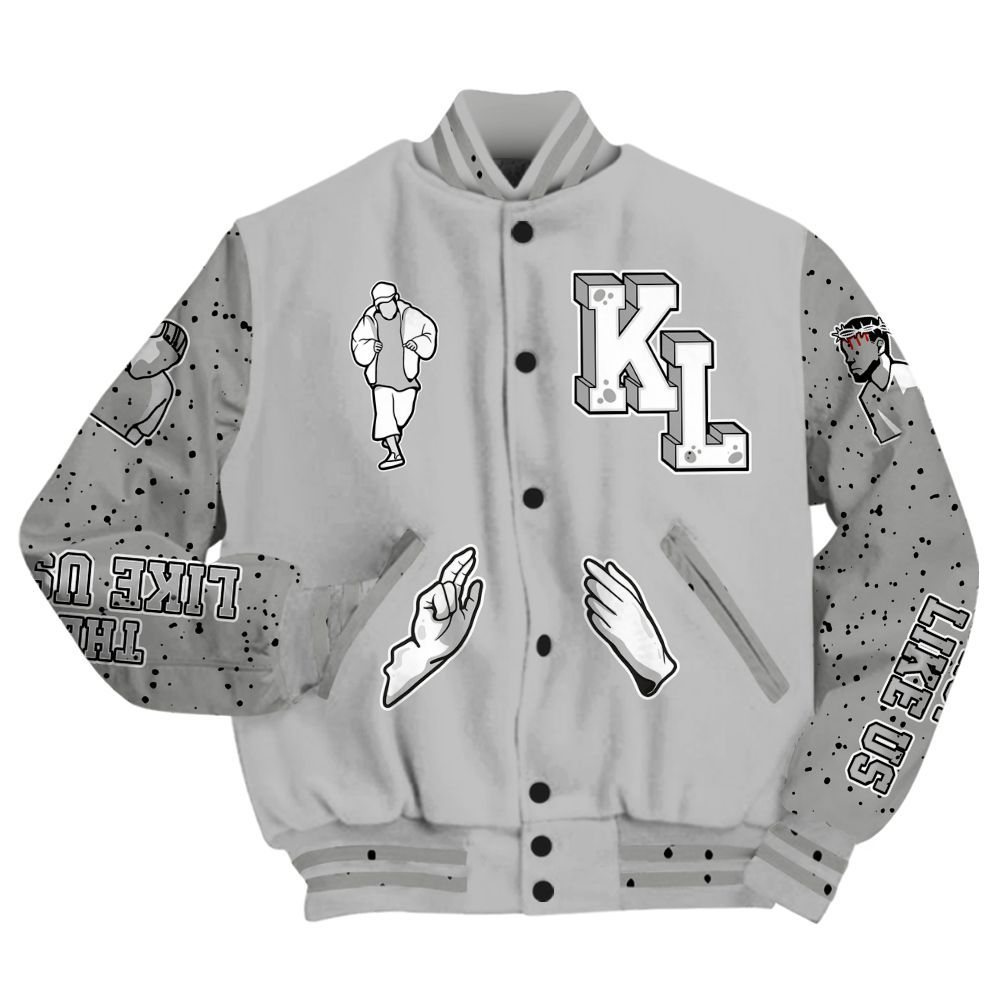 Varsity Jacket To Match Retro White Oreo 4s - Dislike Us Graphic All Over Print
