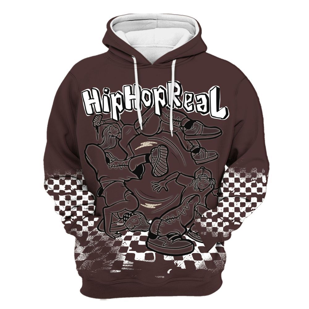 Hoodie To Match Burgundy Crush 3s - Feel Life Street Style All Over Print