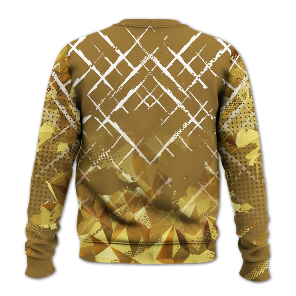 Sweatshirt To Match NET Gold 4s - Halftone Stand Business Dripping All Over Print