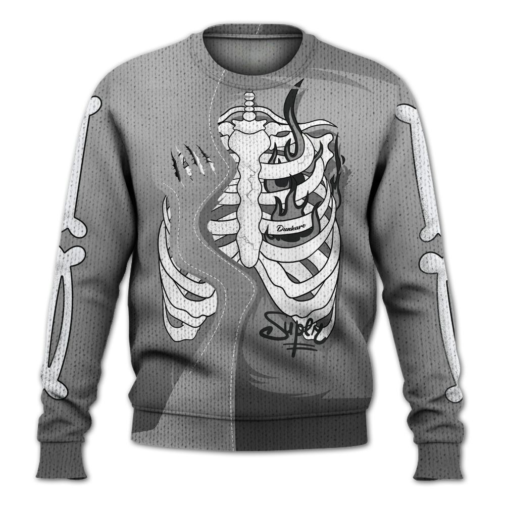 Knitted Sweater To Match Metallic Silver 14s - It's The Kick For Me