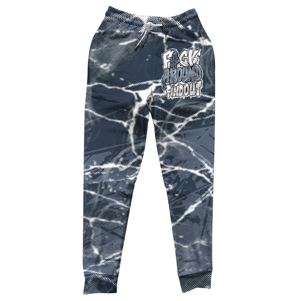 Sweatpant To Match Low Diffused Blue 11s - F Around Find Out Graphic Profound All Over Print