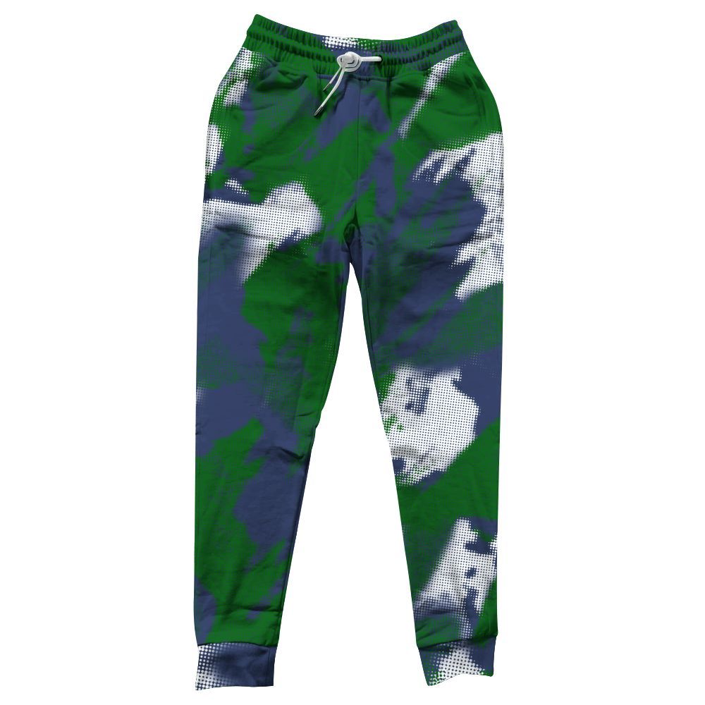 Sweatpant To Match Midnight Navy 13s - Abstract Halftone Graphic All Over Print