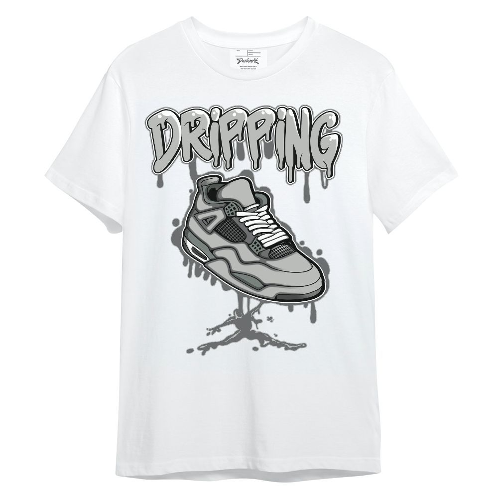 Shirt To Match Retro Wet Cement 4s - Dripping Shoe 4S Graphic Unisex Shirt