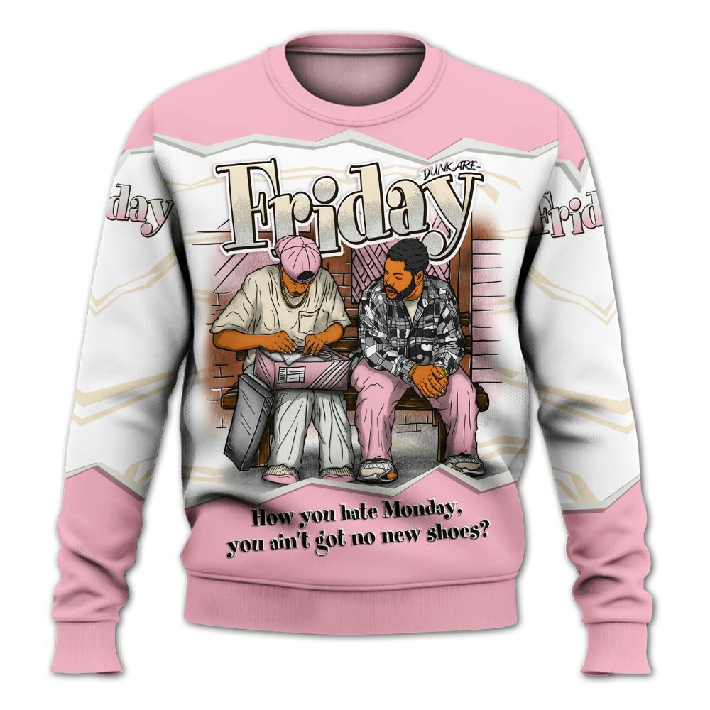 Sweatshirt To Match Low OG Shy Pink 1s - Friday Movie 90s TV All Over Print