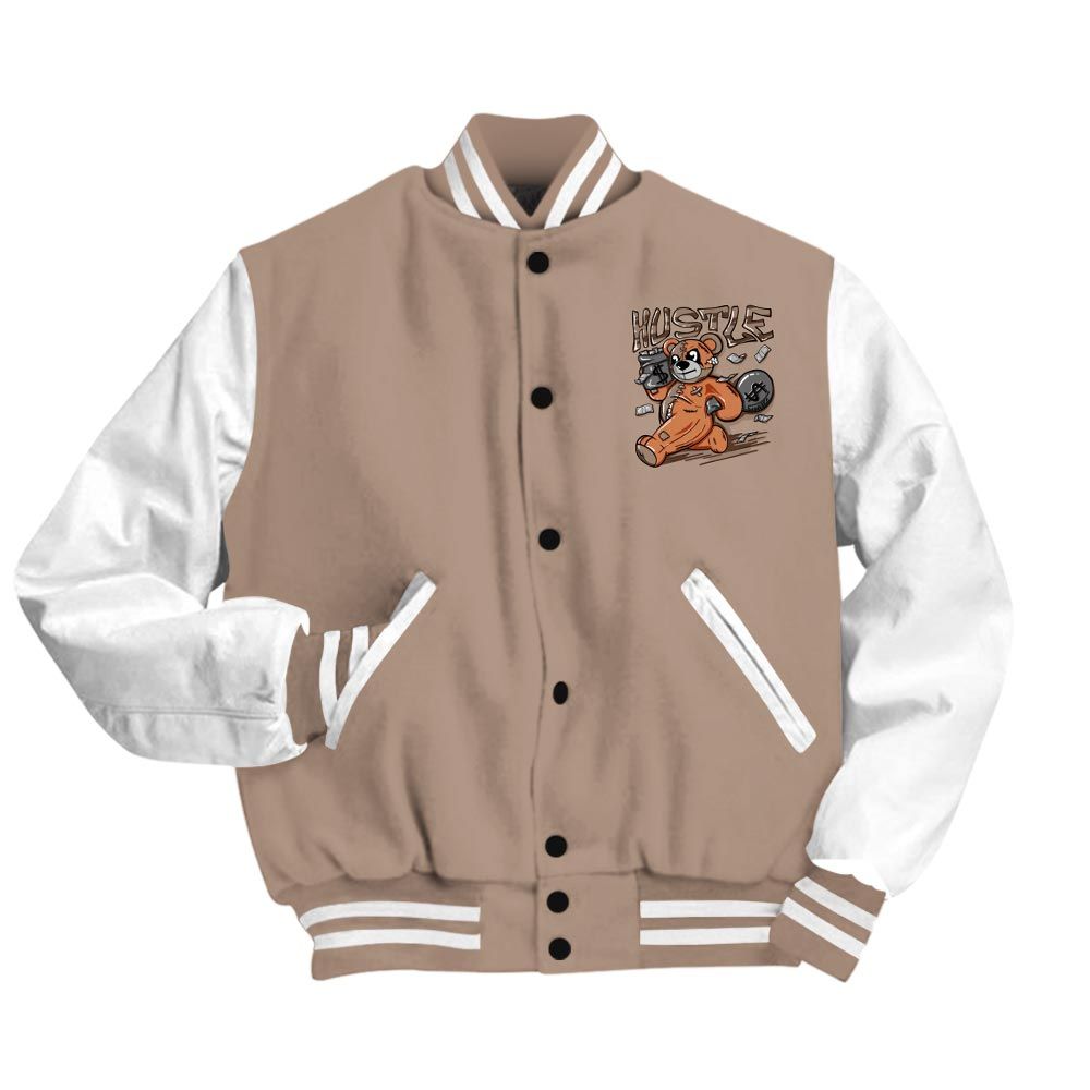 Varsity Jacket To Match OG Latte 1s Vasity Jacket - Hustles Bear Vasity Jacket Unisex