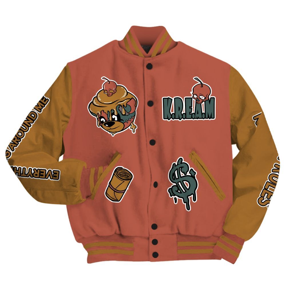 Varsity Jacket To Match SB Dunk Low Pro Burnt Sunrise - Loot Bear All Over Print