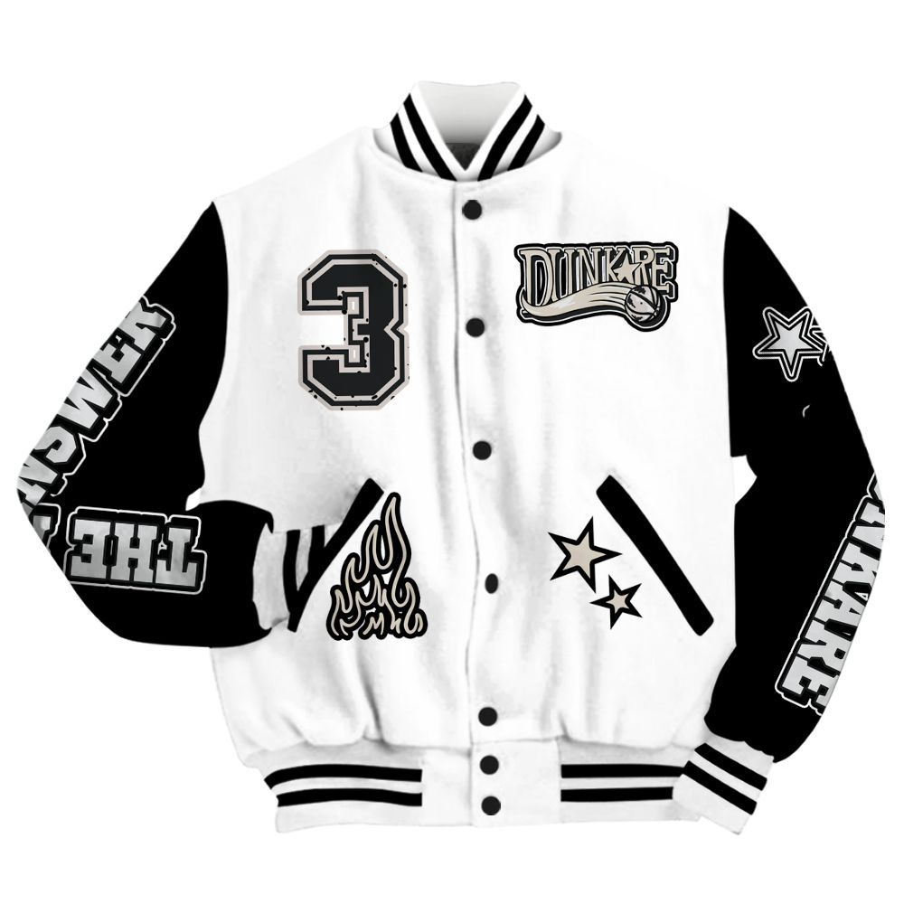Varsity Jacket To Match Retro Reverse Metallic 5s - Allen Answer Skeleton All Over Print