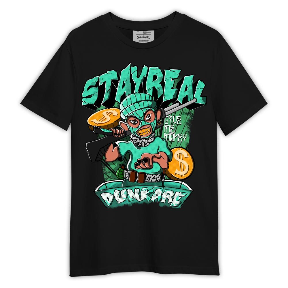 Shirt To Match Black Green Glow 3s - Stay Real Shirt Outfit 1005 LGH