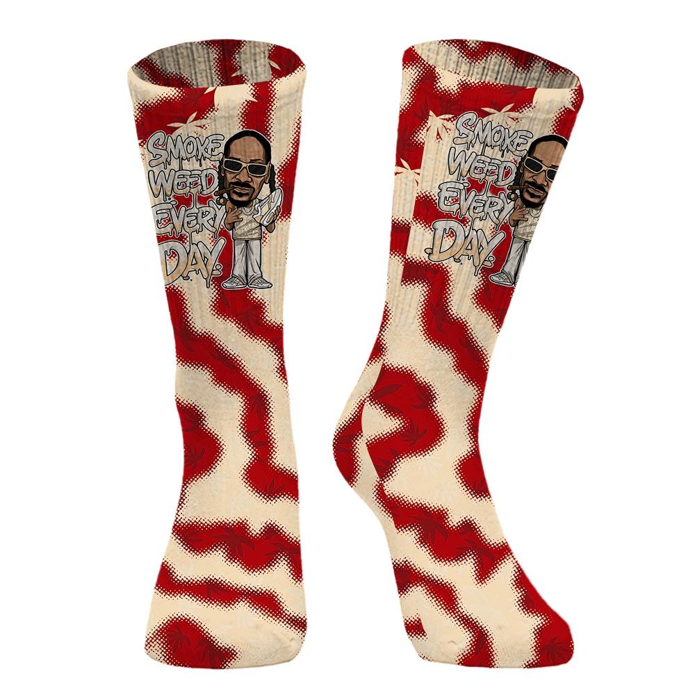 Sock To Match Dunk Low Strawberry Waffle - Smoking Every Day Graphic Weeding Art