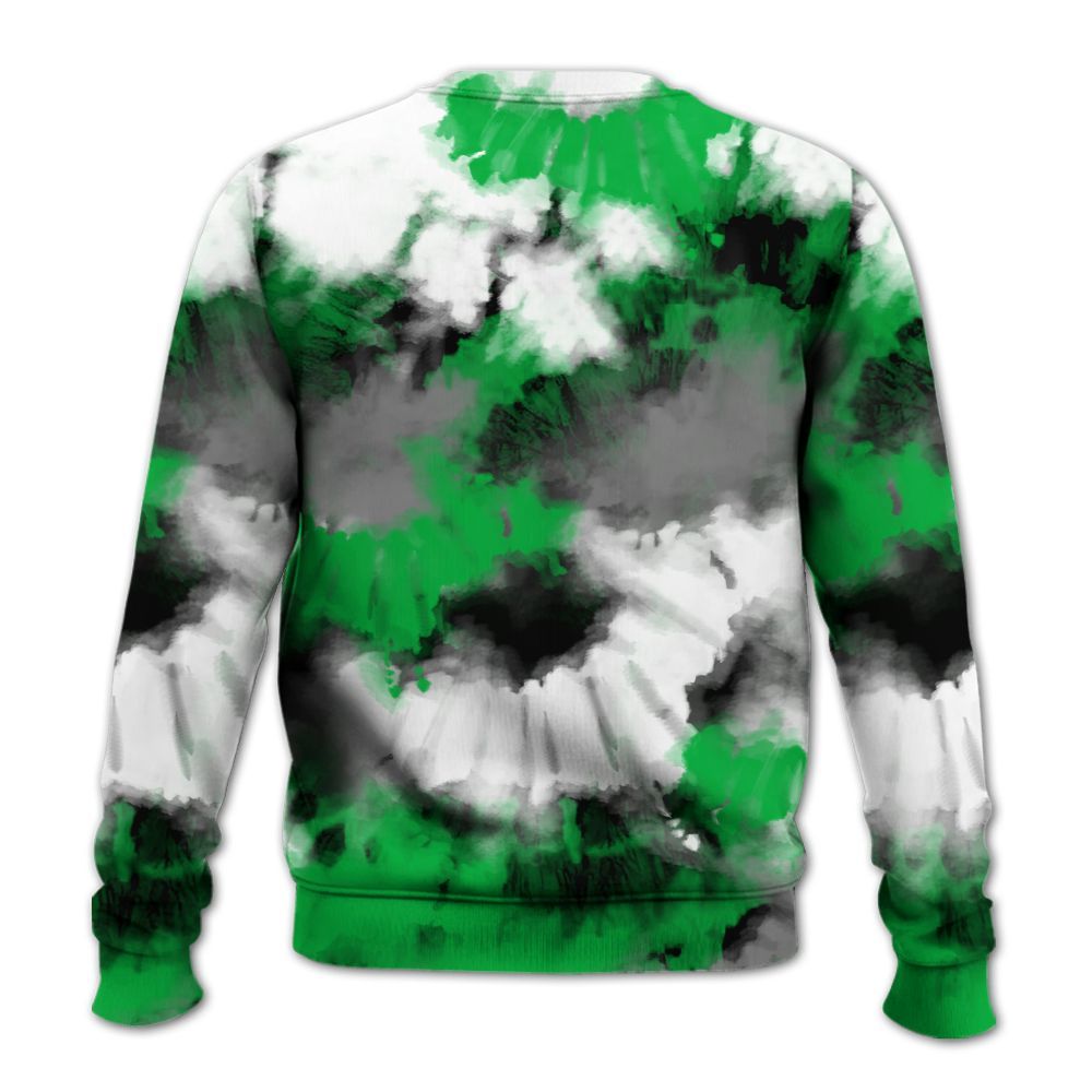 Sweatshirt To Match Lucky Green 5s - Tie Dye FK Around Find Out All Over Print