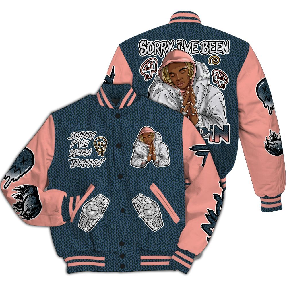 Varsity Jacket To Match Lebron XXI GS Olympic - Trappin' Unique All Over Print