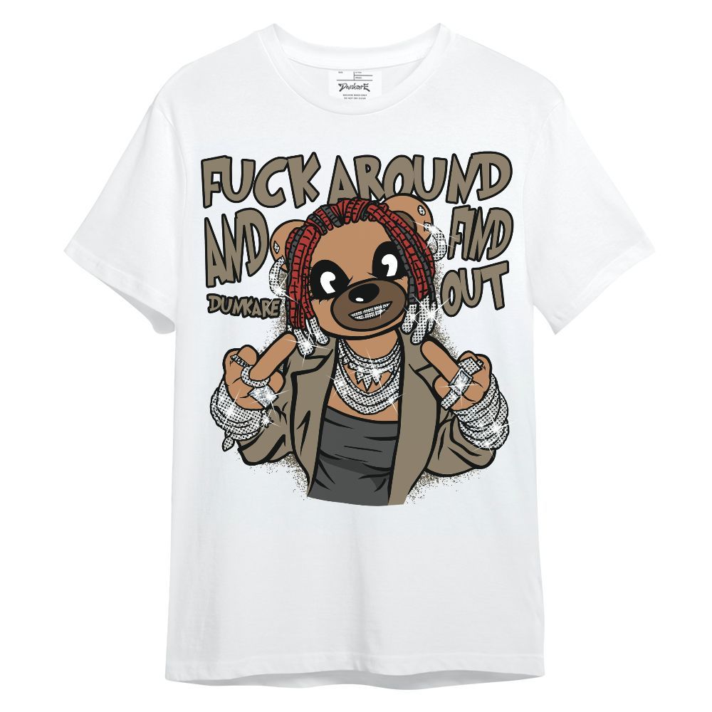 Shirt To Match Olive 9s - F#ck Around Bear Bear Unisex Shirt