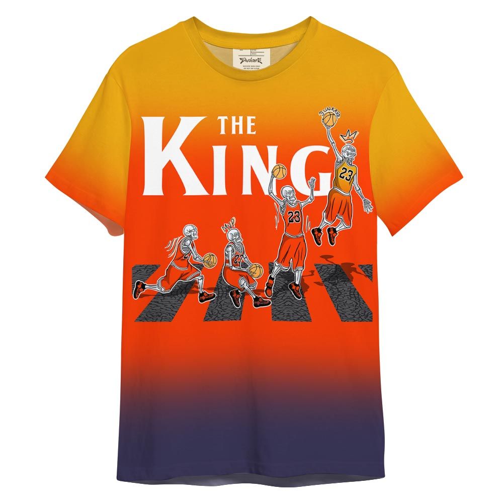 Shirt To Match J Balvin Rio 3s - The King Basketball Shirt 3D Graphic Outfit 0705 TCD
