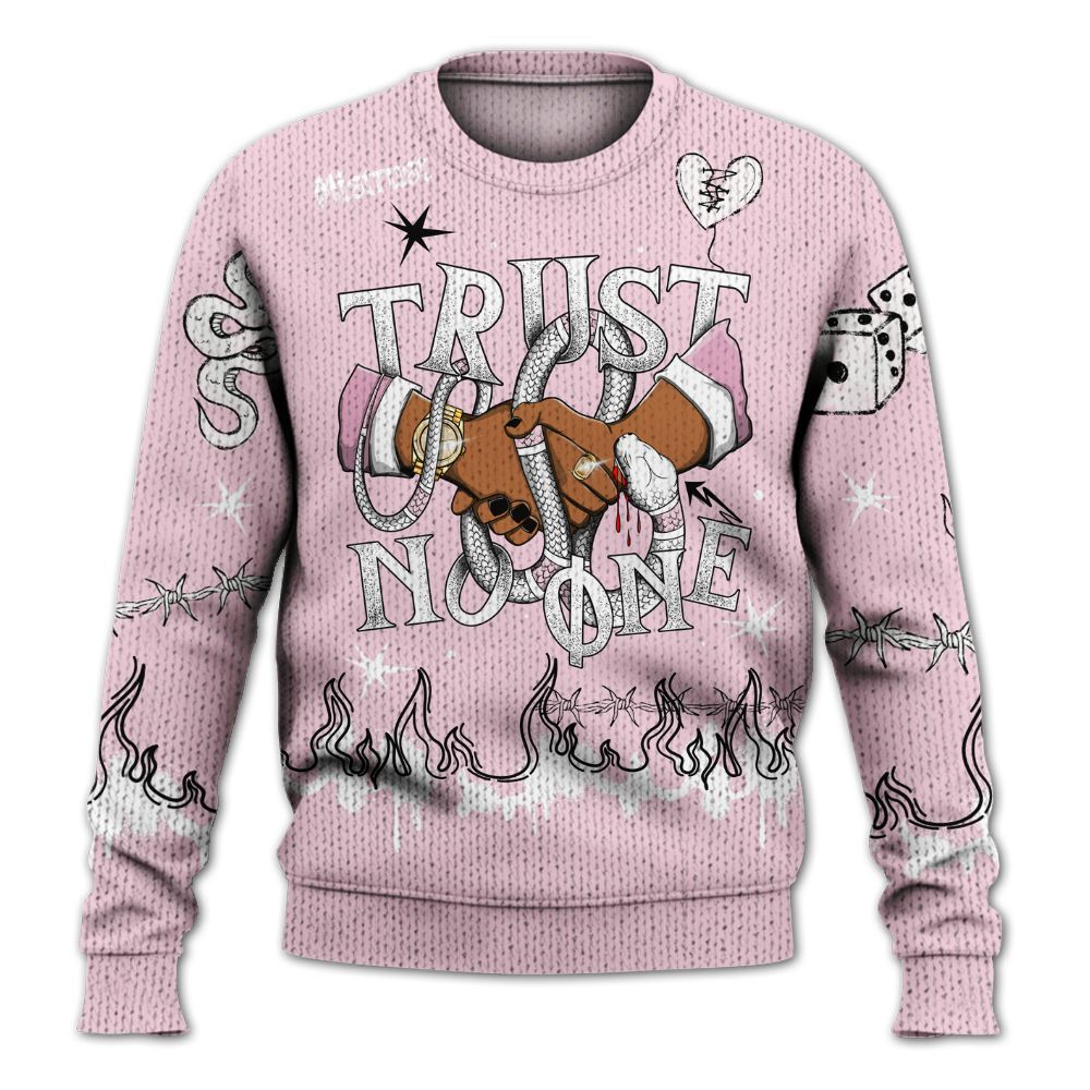 Knitted Sweater To Match Orchid 4s - Trust No One Snake-Bite Doodle Crayon