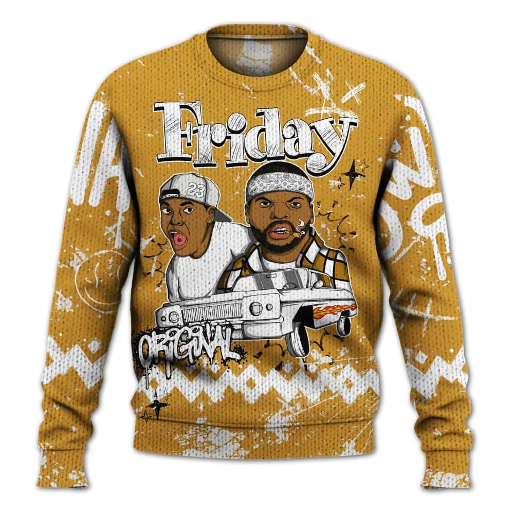 Knitted Sweater To Match Dunk Low Wheat Pale Ivory - Friday Sneaker Crayon