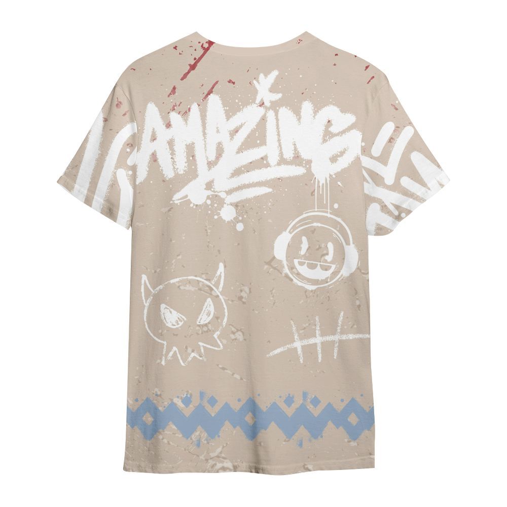 Shirt To Match Desert Sand 3s - Friday Sneaker Crayon All Over Print