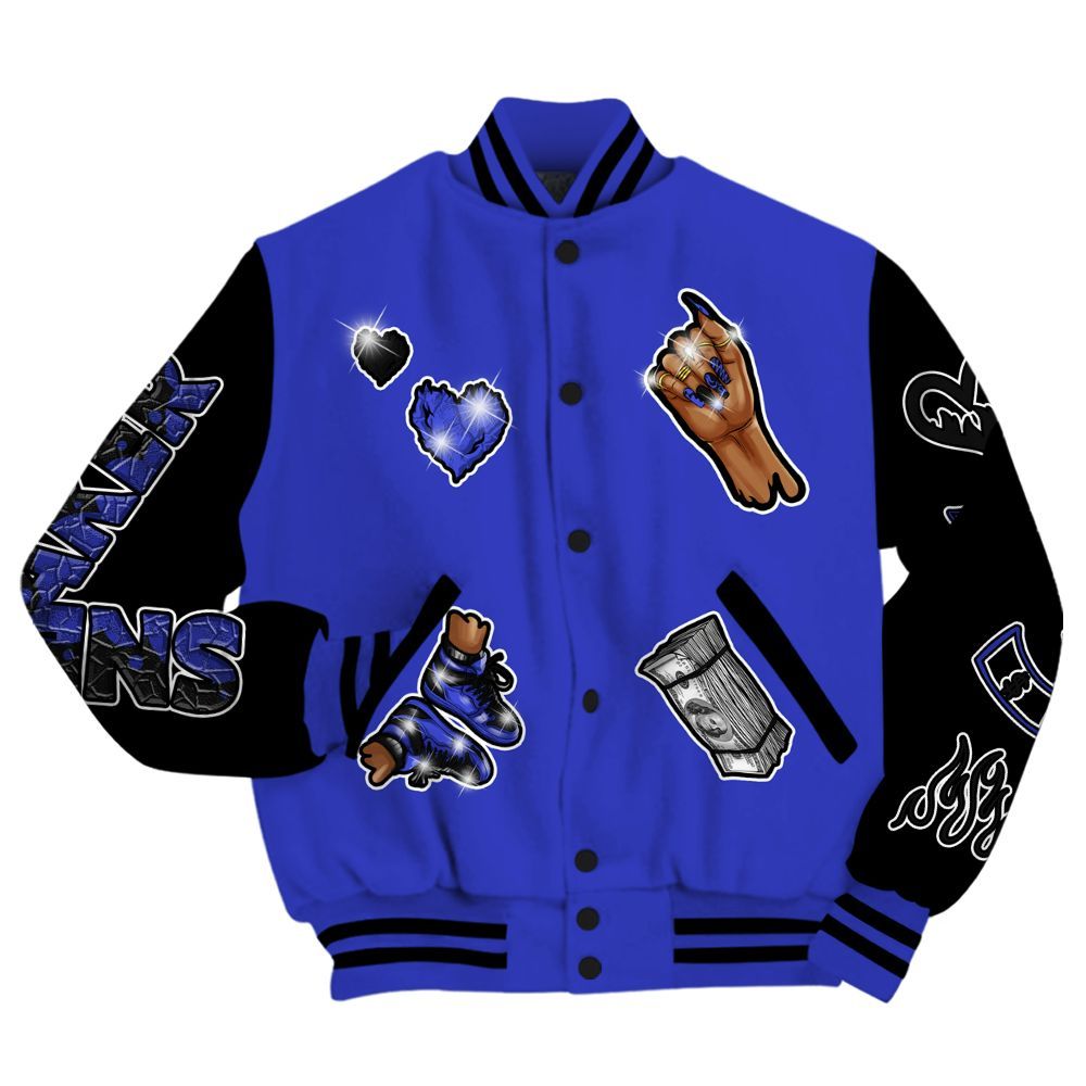 Varsity Jacket To Match Retro Black Concord 12s - Sneakerz Girlz All Over Print