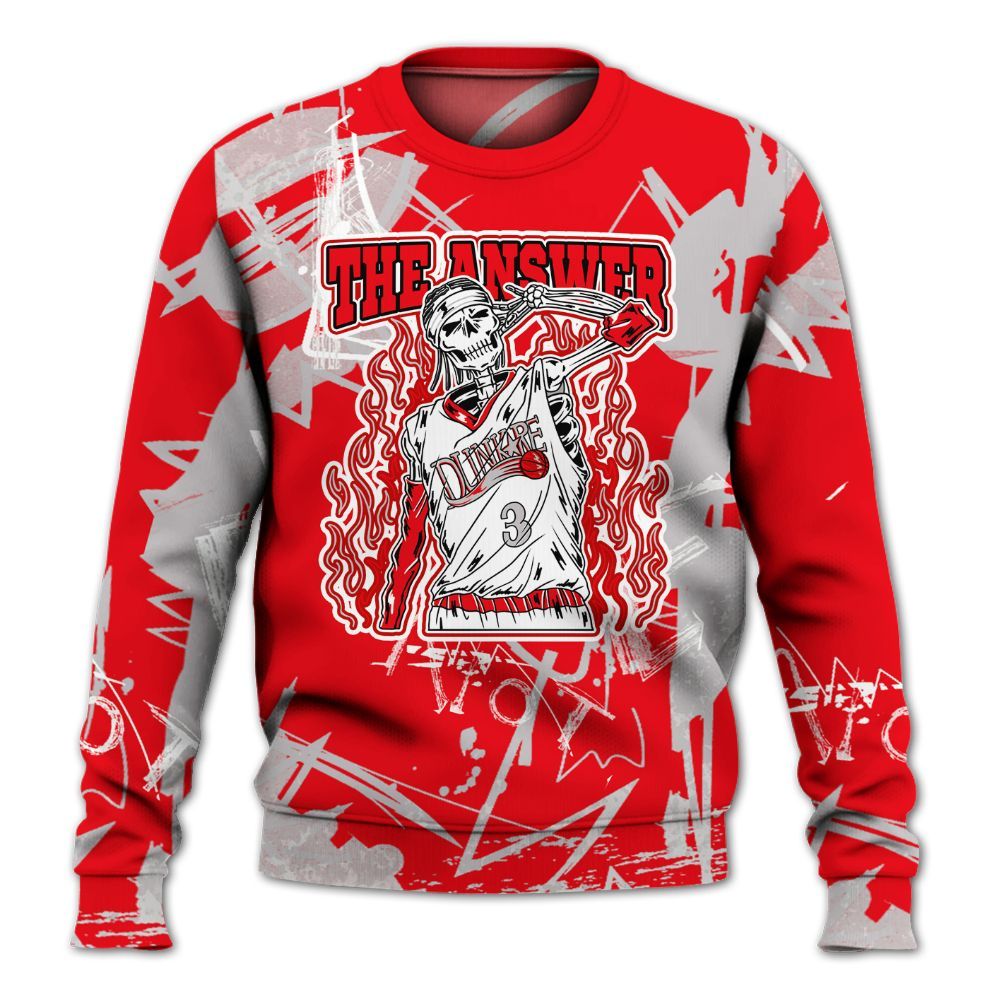 Sweatshirt To Match Air Max 1 Low Poly - Allen Answer Skeleton Messyz All Over Print