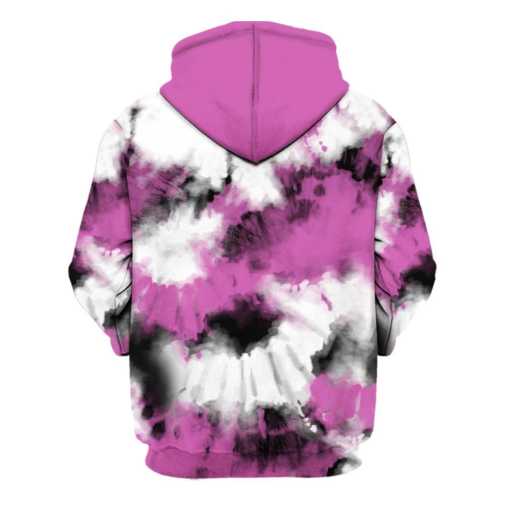 Hoodie To Match Hyper Violet 4s - Tie Dye FK Around Find Out All Over Print