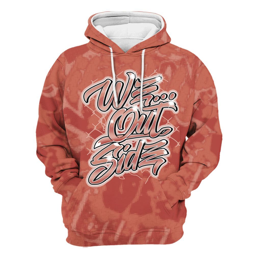Hoodie To Match Dune Red 13s - We OutSider Graphic Street All Over Print