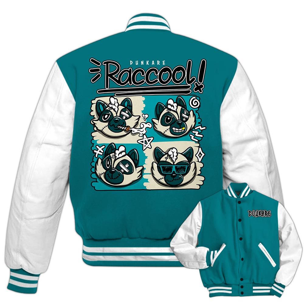 Varsity Jacket To Match Oxidized Green 4s - Raccool Raccoon Varsity Jacket Unisex