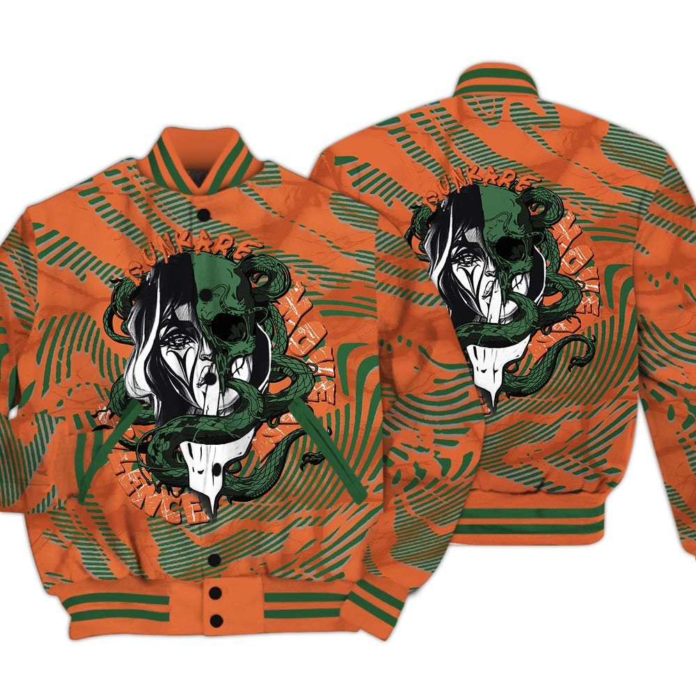 Varsity Jacket To Match Low Miami 5s - Move In Silence Fume Varsity Jacket Unisex