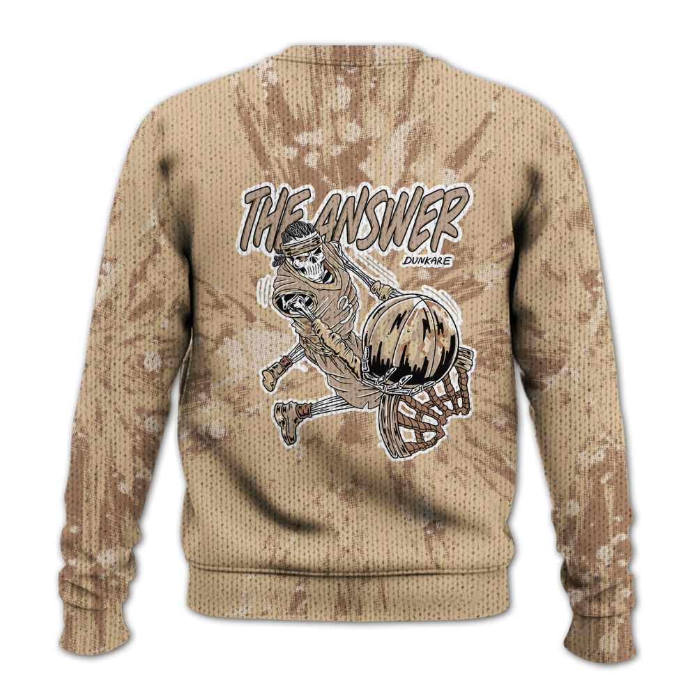 Knitted Sweater To Match Desert Camo 3s - The Answer Skeleton Luxury