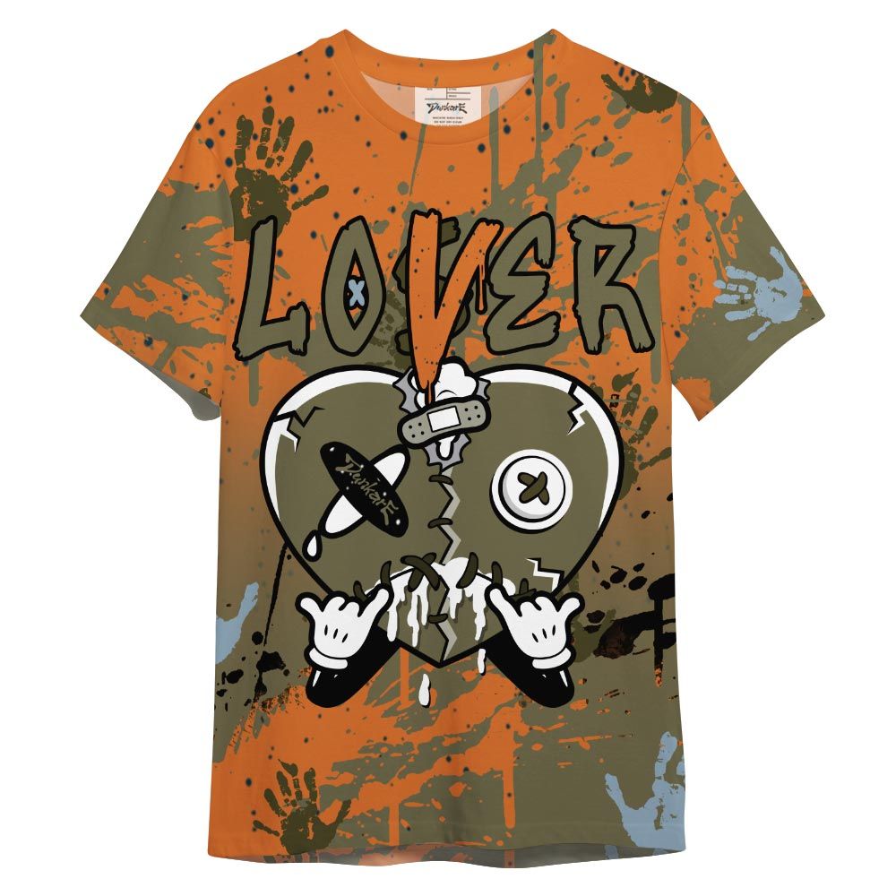 Shirt To Match Shirt Streetwear Loser Lover Drip Heart, Olive 5s T-- To Match Sneaker Olive 5s Graphic Tee NCT