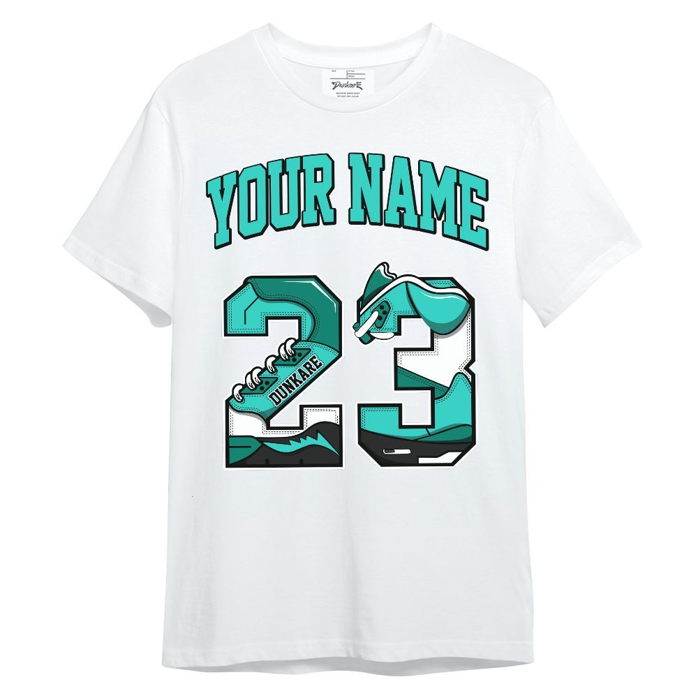 Shirt To Match Dunk Low Clear Jade - Custom Name Number 23 5s Unisex Shirt