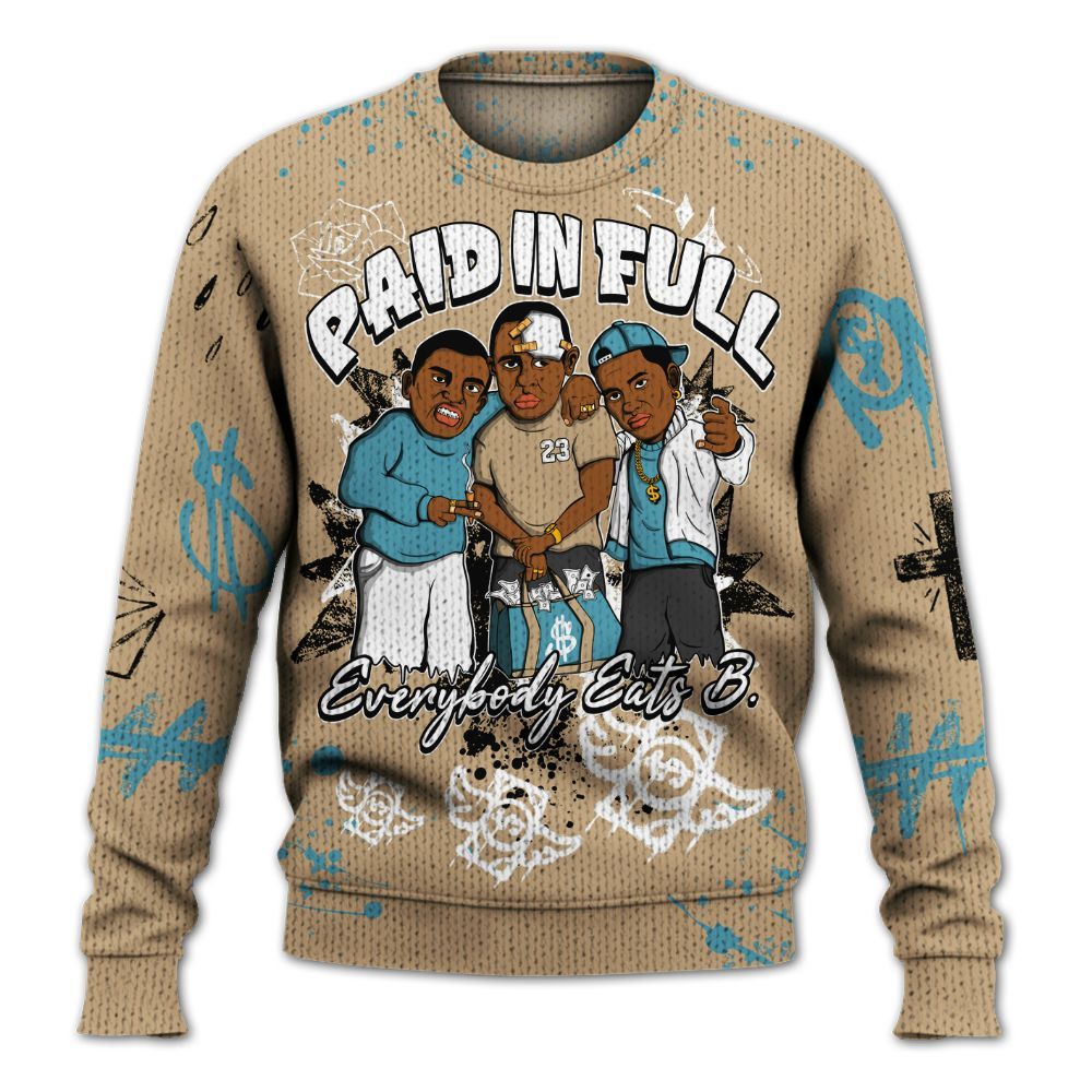 Sweater To Match H-Town 11s - Everybody Paid In Full Crayon Graphic