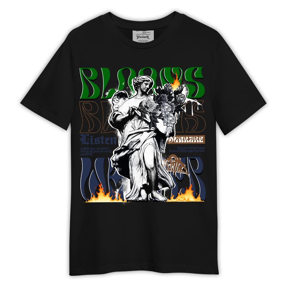 Shirt To Match Midnight Navy 13s - Blooms Whisper Shirt Outfit