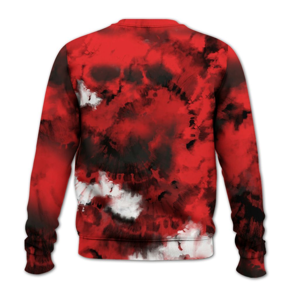 Sweatshirt To Match Red Thunder 4s - SNEAKER Girl Money Drip Tie Dye All Over Print