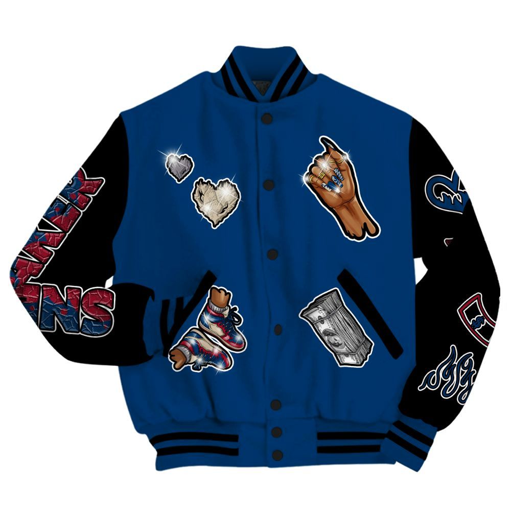 Varsity Jacket To Match Rare Air 4s - Sneakerz Girlz All Over Print