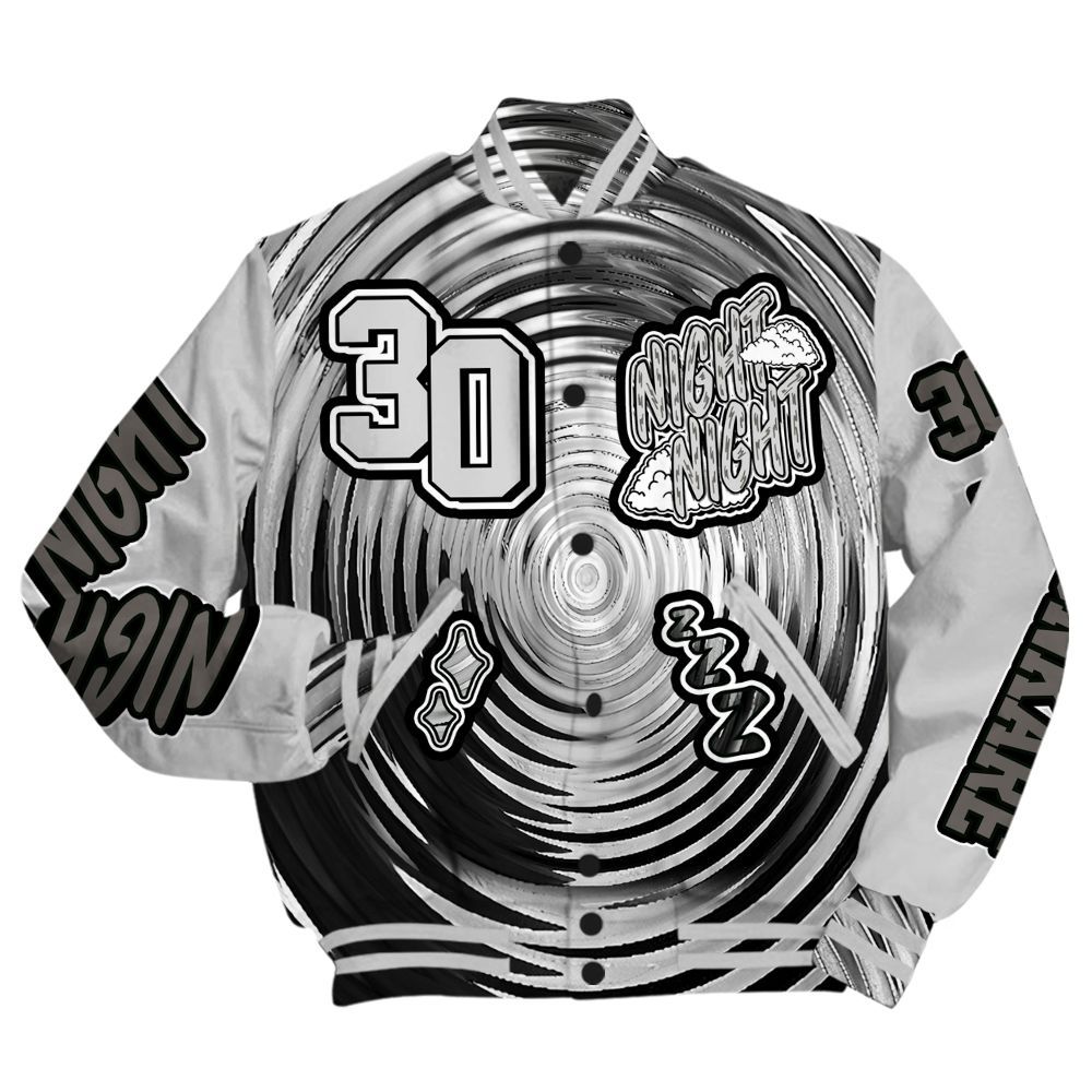 Varsity Jacket To Match Air Foamposite Cat Eye - Seeya Skeleton All Over Print