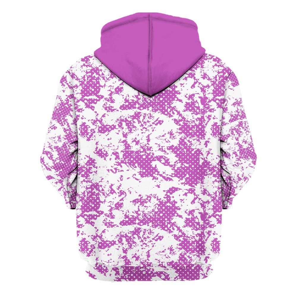 Hoodie To Match Hyper Violet 4s - Show Me The Money Retro All Over Print