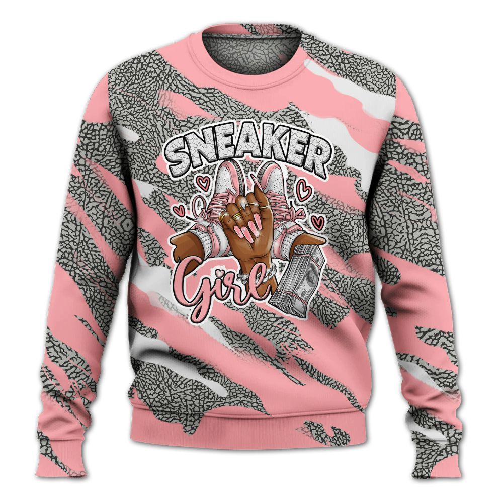 Sweatshirt To Match Retro Wings 3s - Sneakerz Girlz Colored All Over Print