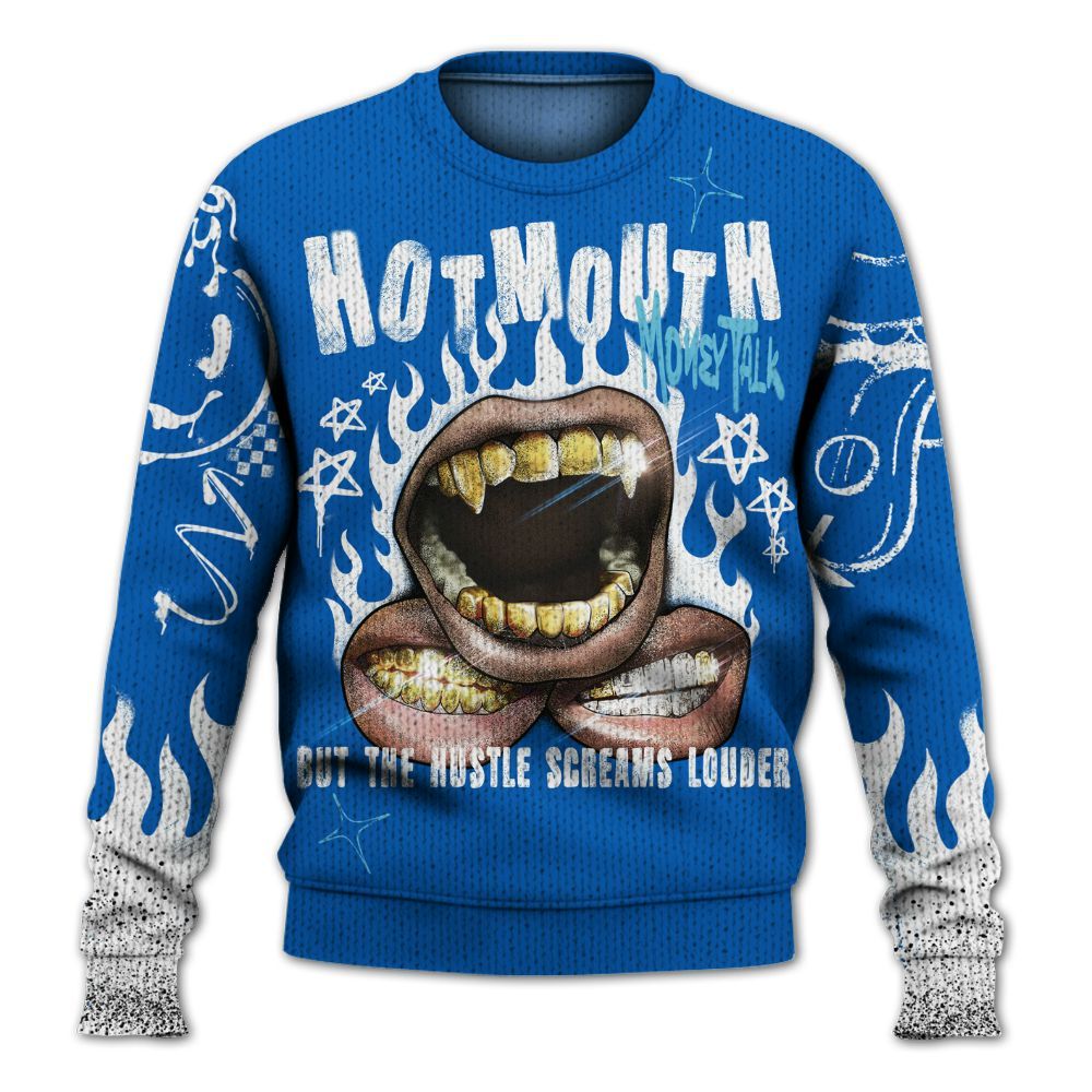 Knitted Sweater To Match Dunk Low Argon - Mouth Burning Street Style
