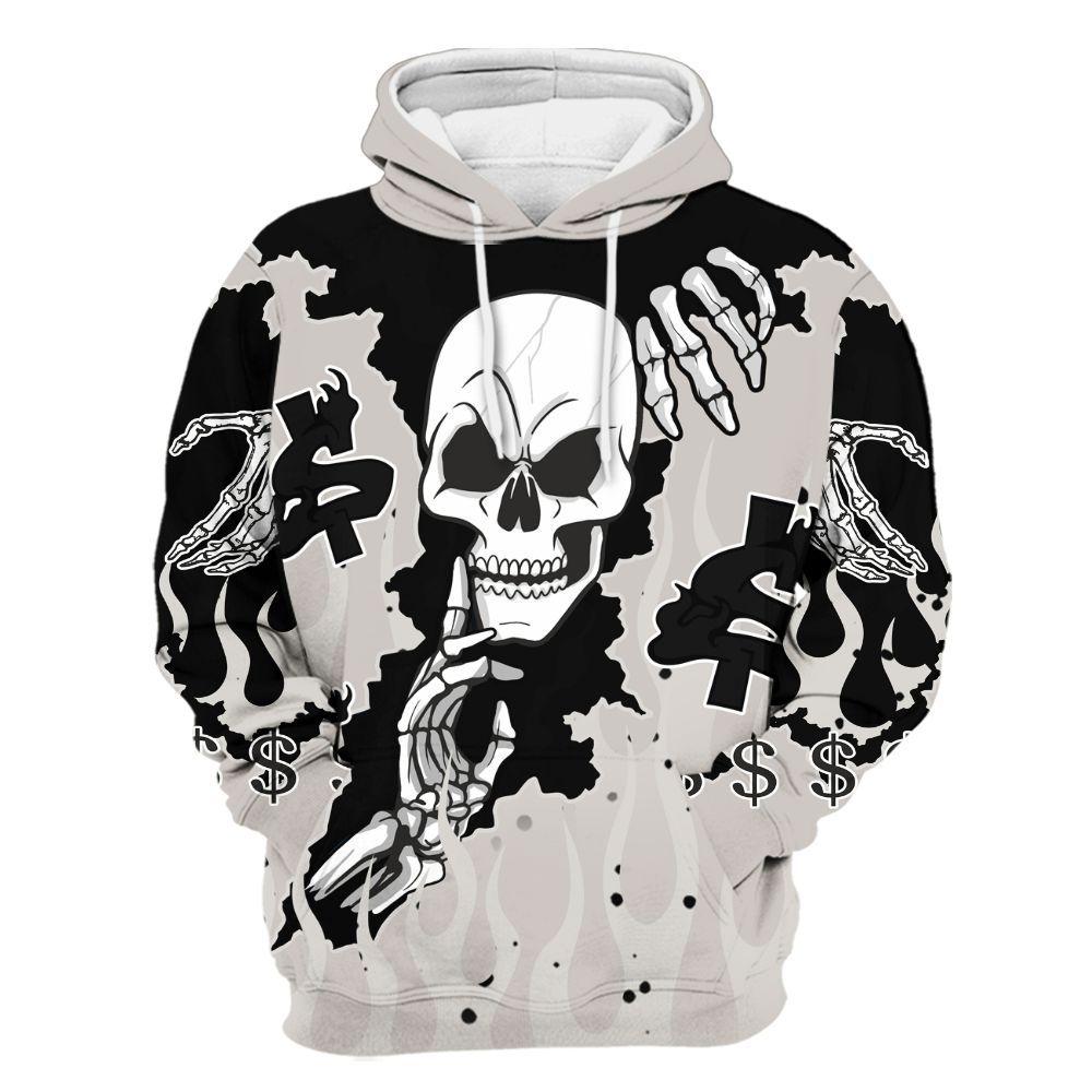 Hoodie To Match The Classic 40s - Ones Move In Silence Graphic Trapped All Over Print