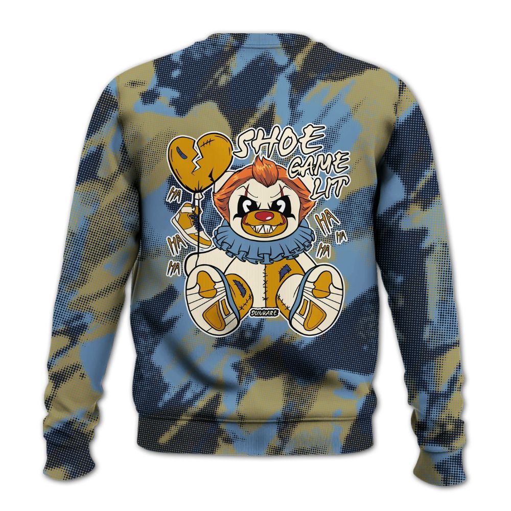 Sweatshirt To Match High OG First In Flight 1s - Shoe Game Bear Abstract Halftone All Over Print